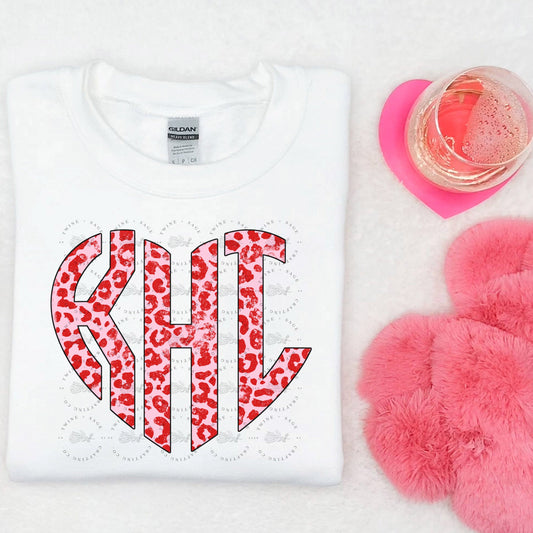 Monogrammed Valentines Sweatshirt, Valentine Sweatshirt - Twine + Sage Co. LLC