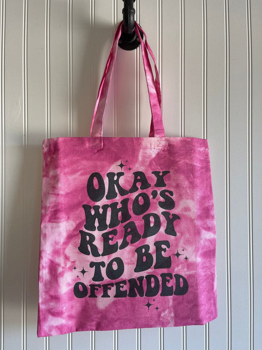 Tie Dye Canvas Tote, Summer Tote, Beach Bag, Beach Tote - Twine + Sage Co. LLC