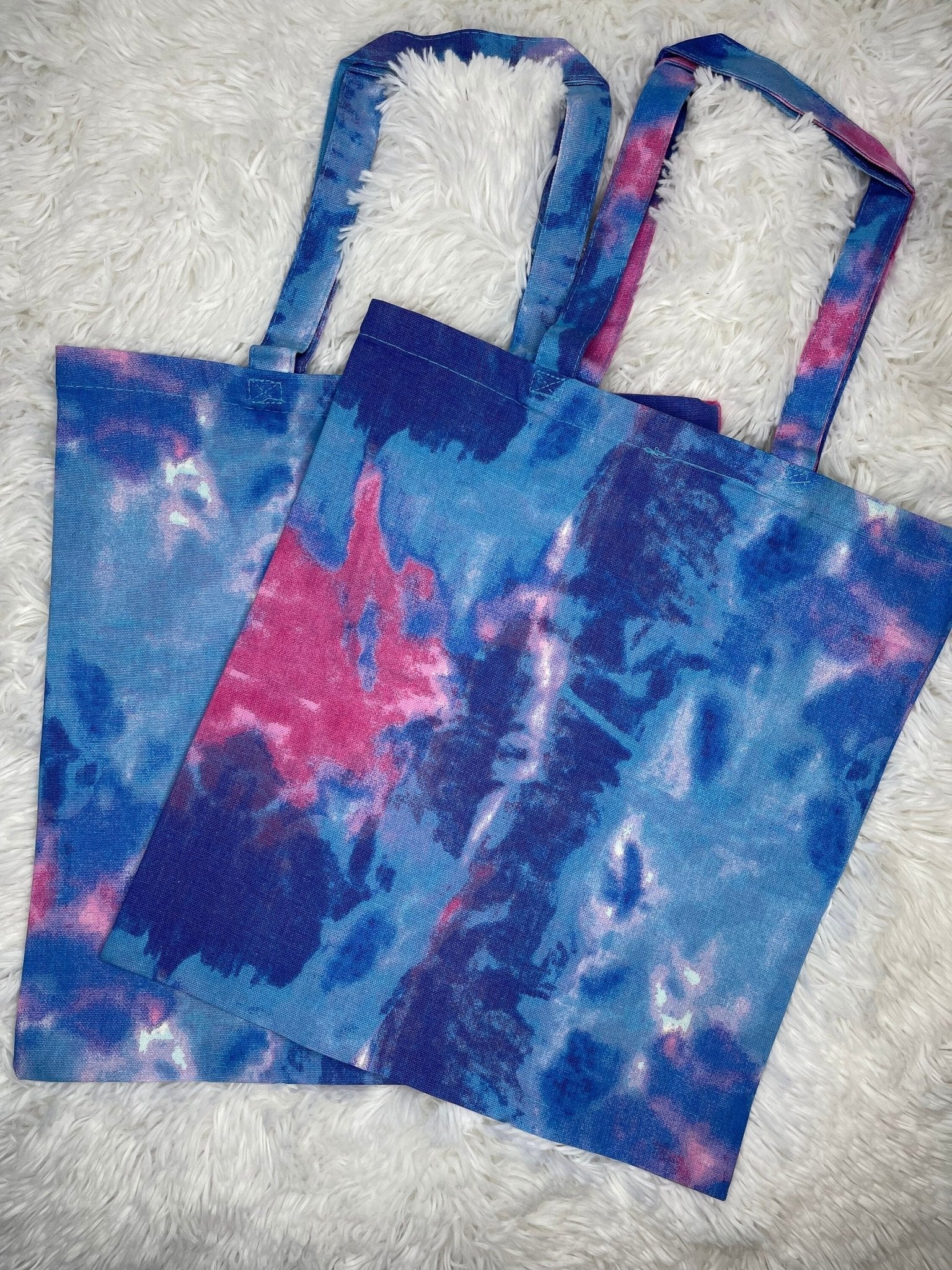 Tie Dye Canvas Tote, Summer Tote, Beach Bag, Beach Tote - Twine + Sage Co. LLC