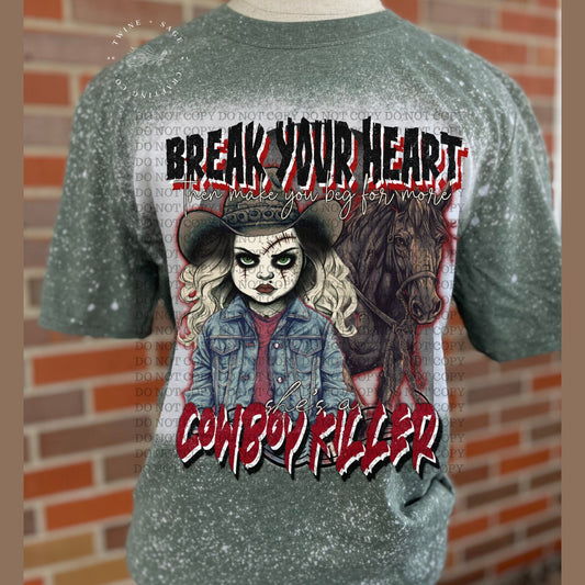 Western Horror Shirt, Horror Shirt, Slasher Tee, Halloween Tee, Horror, Slasher, Horror Custom T-Shirt, Nightmare On Elm Street, Elm Street - Twine + Sage Co. LLC