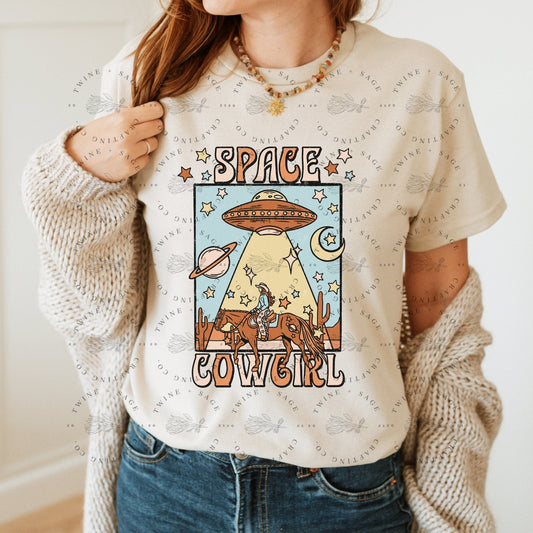 Western Shirt, Cowgirl Shirt, Graphic Tee Shirt, Space Cowgirl Shirt, Keep Going, Encouragement shirt, Graphic Tee, Unisex Shirt - Twine + Sage Co. LLC