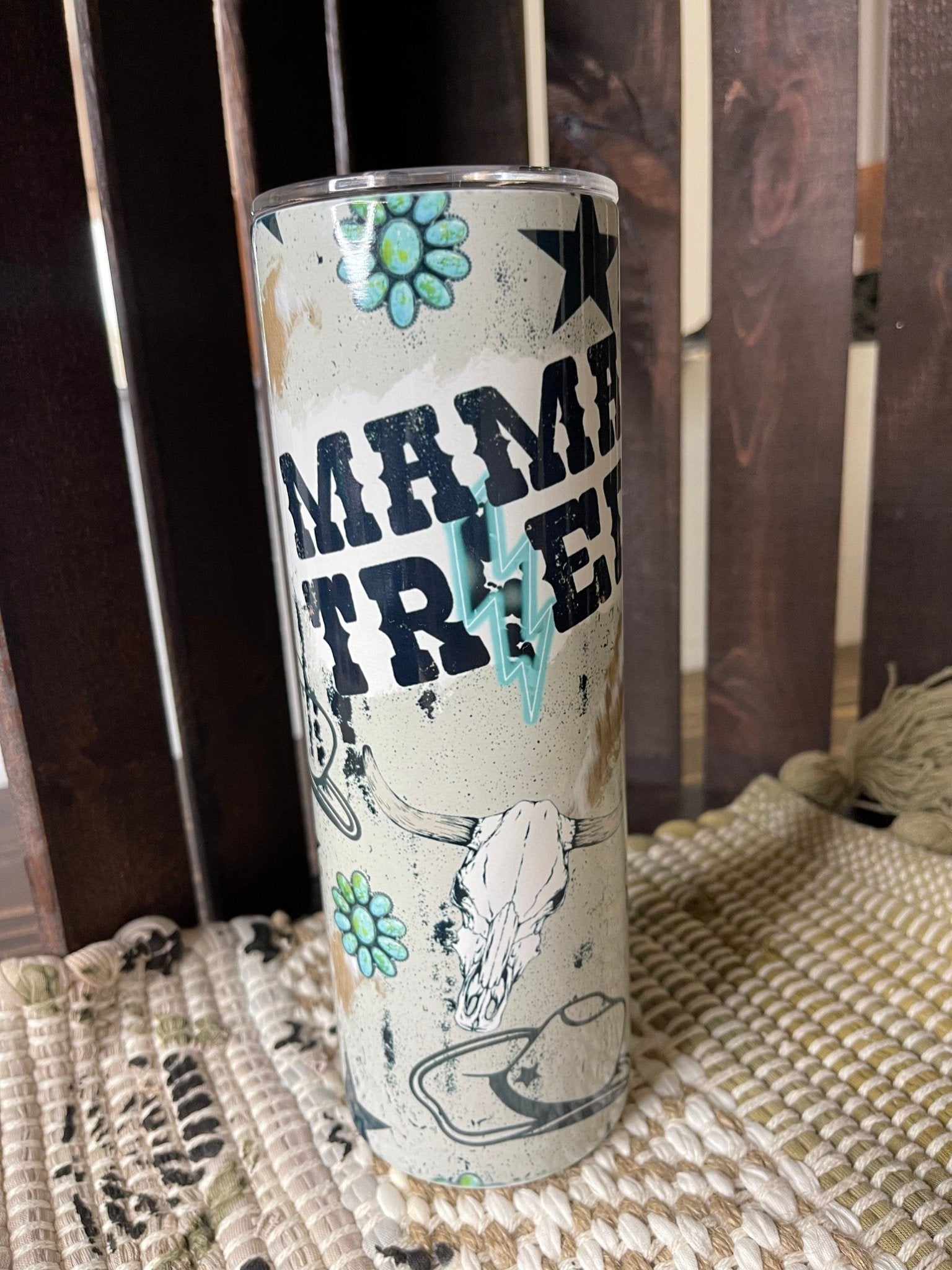 Western Tumbler, Country Tumbler, Mama Tried Tumbler, Punchy Tumbler, Personalized Mama Gift, Gifts For Moms, Tumbler For Mom - Twine + Sage Co. LLC