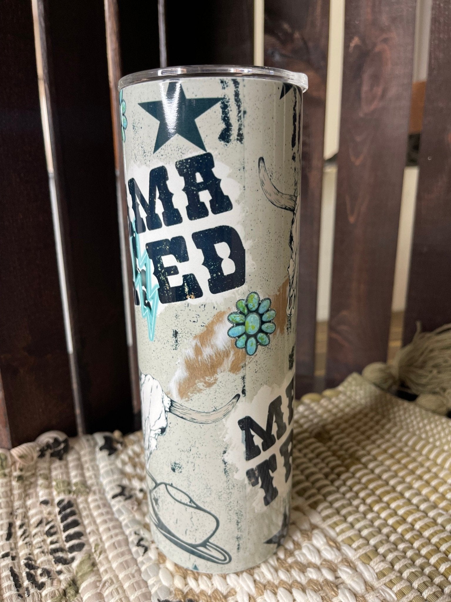 Western Tumbler, Country Tumbler, Mama Tried Tumbler, Punchy Tumbler, Personalized Mama Gift, Gifts For Moms, Tumbler For Mom - Twine + Sage Co. LLC