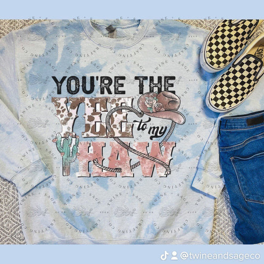 Yee Haw Sweatshirt, Country Girl, Western Sweatshirt - Twine + Sage Co. LLC